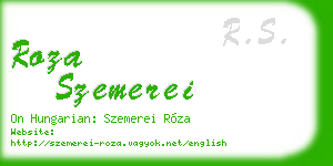roza szemerei business card