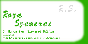 roza szemerei business card